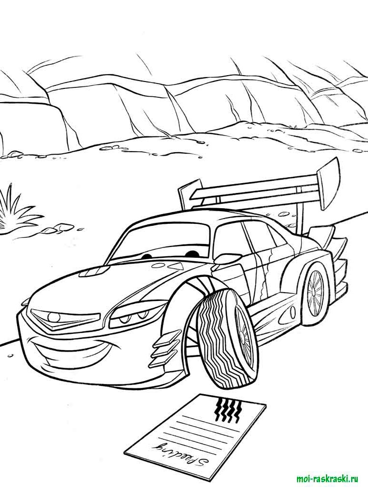 Розмальовки Тачки і Тачки 2