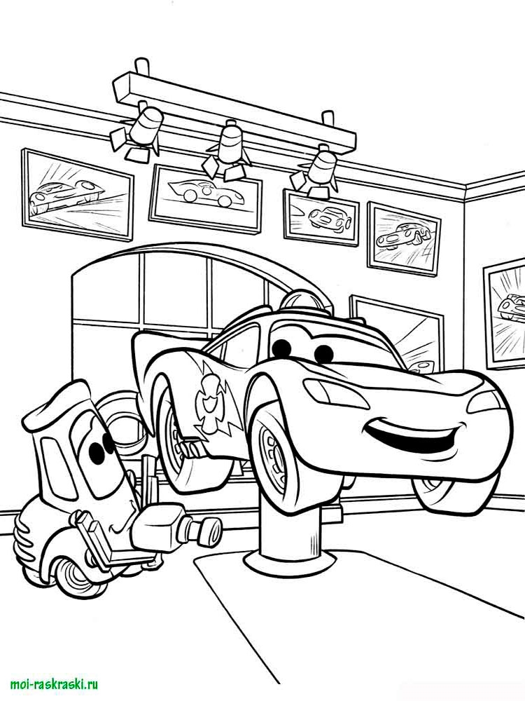 Розмальовки Тачки і Тачки 2