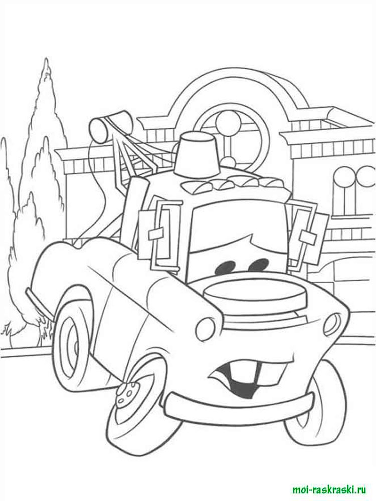 Розмальовки Тачки і Тачки 2